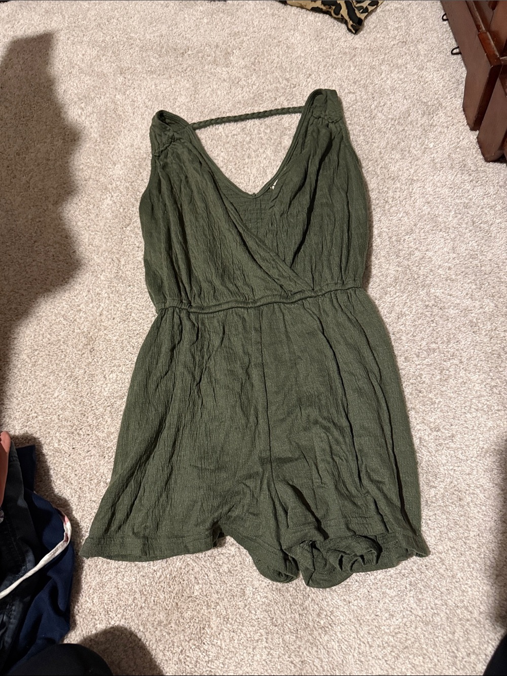 Universal Thread Olive Green Sleeveless Romper